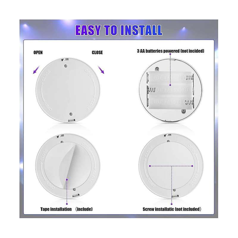 6pcs 13 Color Battery Operated Spotlights Indoor Dual Head Wireless Led Spotlight Rgb Led Lights Wi