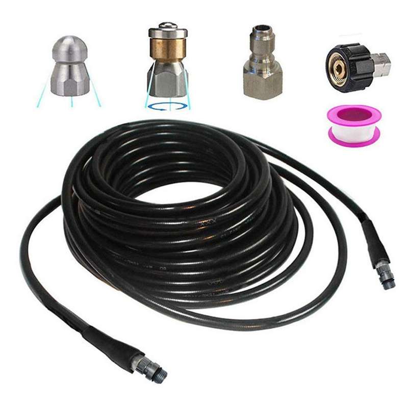 6PCS 20M Explosion-Proof Dredging Device for High-Pressure Automobile Water Outlet Rubber Hose for S