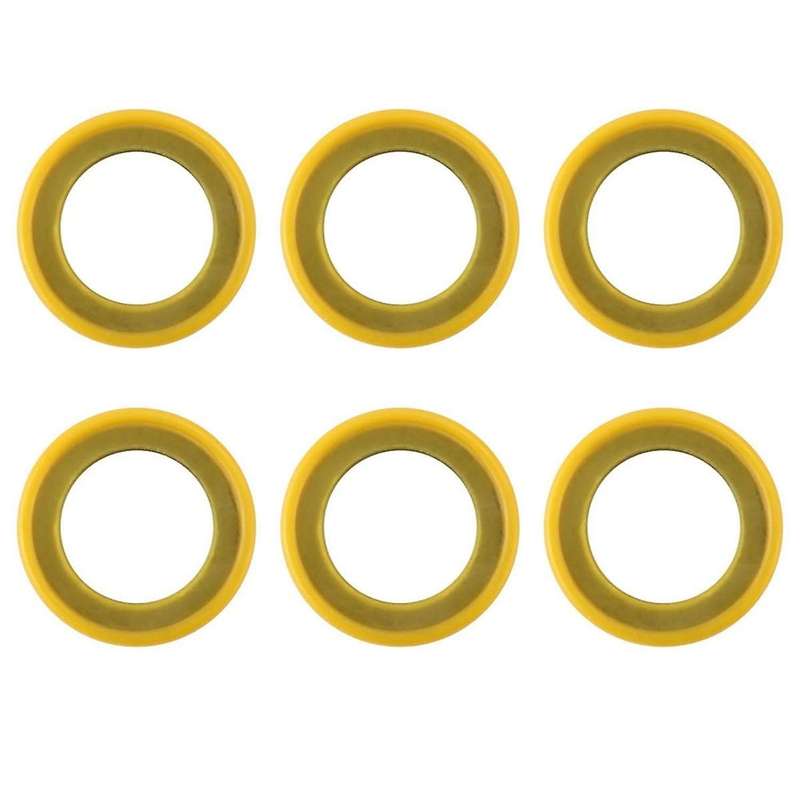 6pcs 26-830749 Gearcase Drain Plug Seal Washer Gaskets, Lower Unit Grease Gaskets Washer Drain Plug