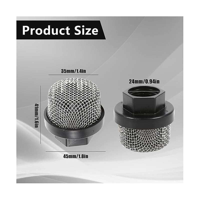 6pcs 246385 Hose Inlet Strainer Filter,inlet Suction Strainer Mesh Filter Intake Hose Strainer Scre