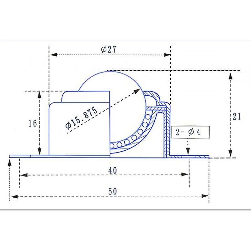 6Pcs 5/8Inch 15.8mm Roller Ball Transfer Bearings Ball Transfer Unit Bearing Conveyor Roller Wheel