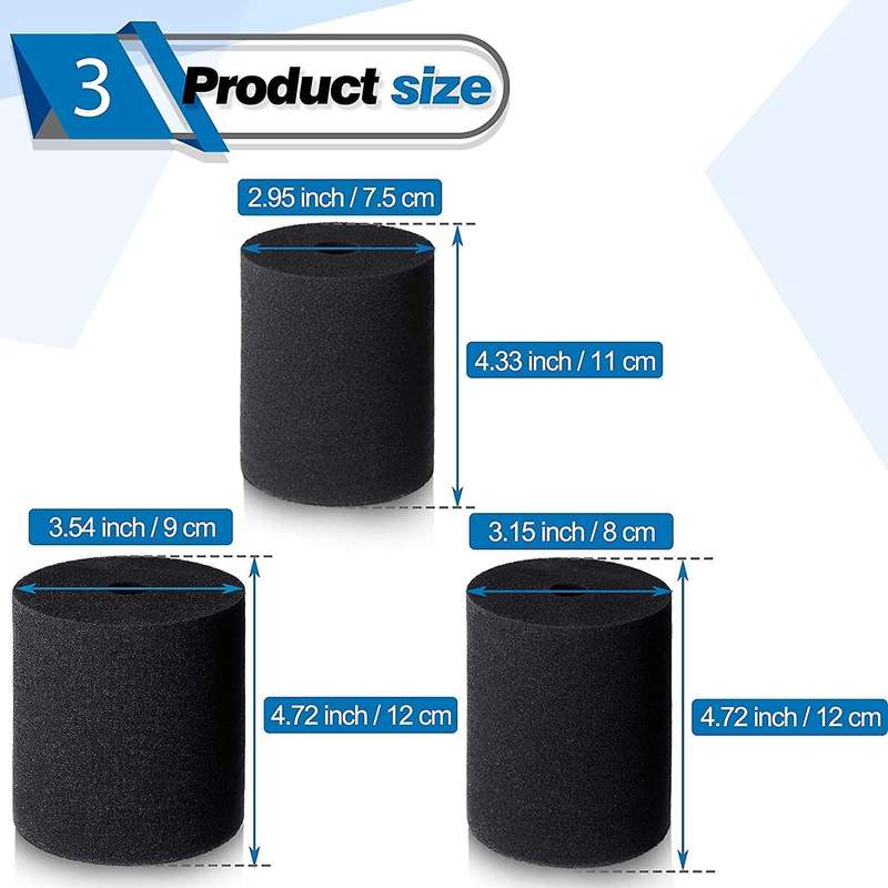 6Pcs 3 Sizes Cup Turner Foam Tumbler Inserts for 3/4 Inch PVC Pipe Tumbler Inserts Fit 10 Oz to 40 O