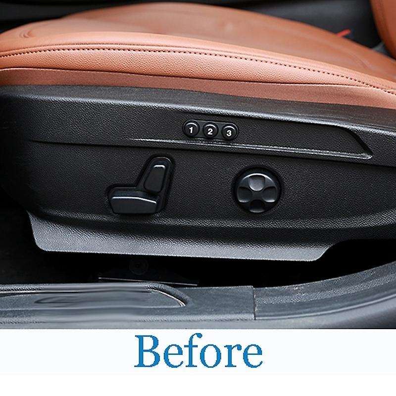 6Pcs ABS Seat Adjustment Button Cover Trim for Stelvio 2017 2018 2019 2020 Auto Accessories
