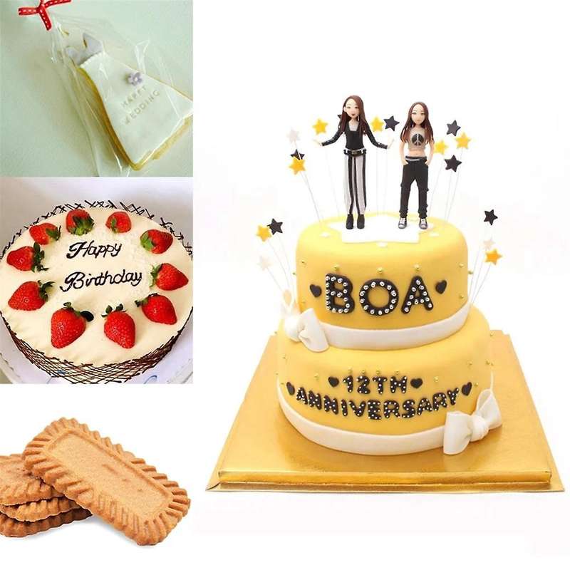6Pcs Alphabet Letter Fondant Stamps for Biscuit Cake Cookie Fondant Embossing DIY Cutter Pastry Acce