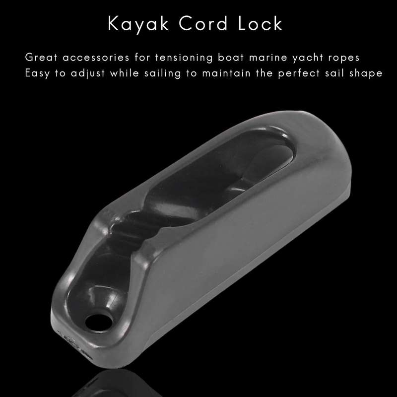 6pcs Canoe Kayak Cord Lock Rudder Control Nylon Self-lock Rope Cord Tensioner Runner Anchor Jam Cle