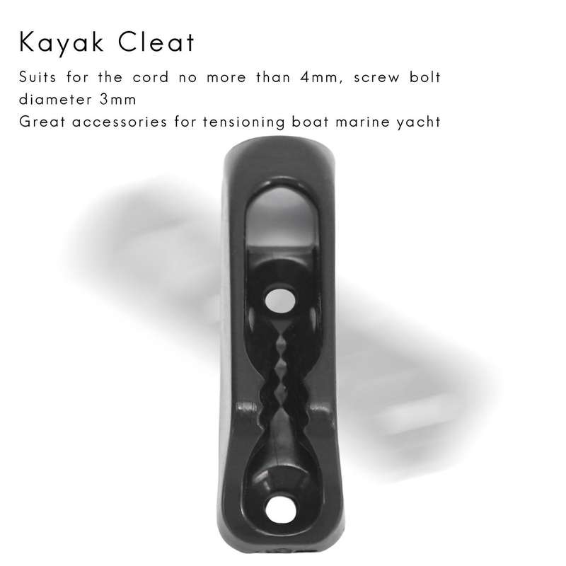 6pcs Canoe Kayak Cord Lock Rudder Control Nylon Self-lock Rope Cord Tensioner Runner Anchor Jam Cle