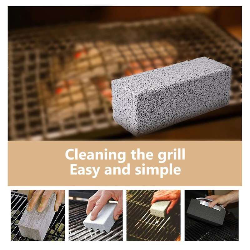 6pcs Bbq Grill Clean Brick Block Barbecue Cleaning Stone Bbq Racks Stains Grease Cleaner Gadgets Ki