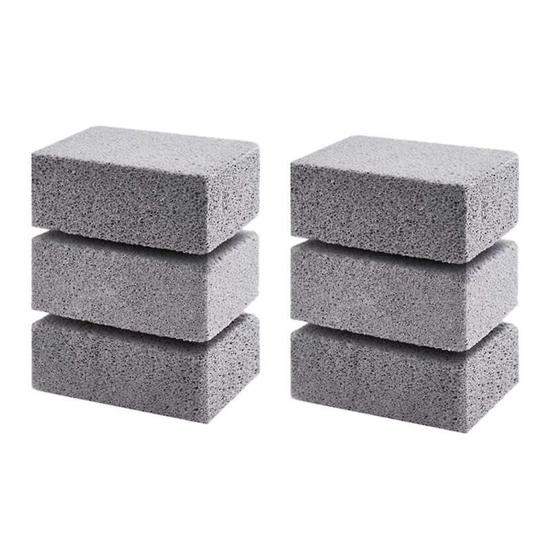 6pcs Bbq Grill Clean Brick Block Barbecue Cleaning Stone Bbq Racks Stains Grease Cleaner Gadgets Ki