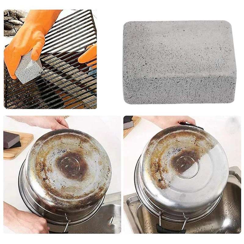 6pcs Bbq Grill Clean Brick Block Barbecue Cleaning Stone Bbq Racks Stains Grease Cleaner Gadgets Ki