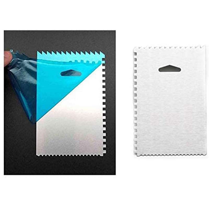6Pcs Cake Scraper 430 Stainless Decorating Comb and Icing Smoother for Cake Decorate
