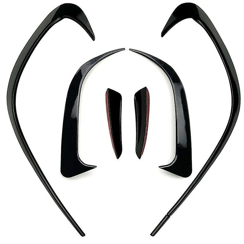 6Pcs Car Bumper Splitter Spoilers Side Air Vent Canard Trim Kit for CLA CLA200 220 250 260 2016-2019