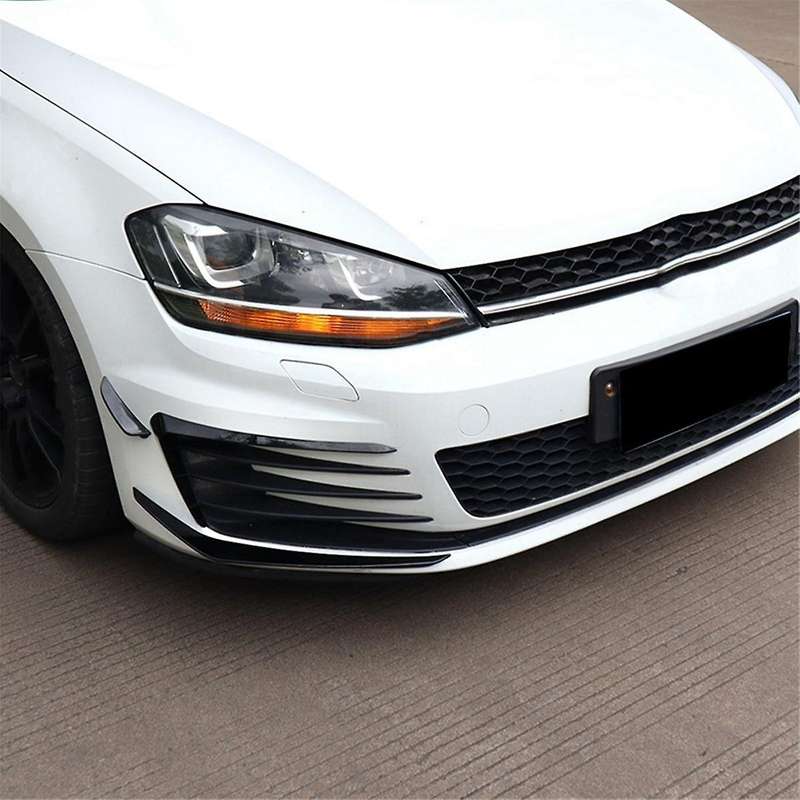 6pcs Car Front Bumper Spoiler Splitter Cover Fog Light Splitter Trim for Golf 7 Golf Mk7 2013-2016 1