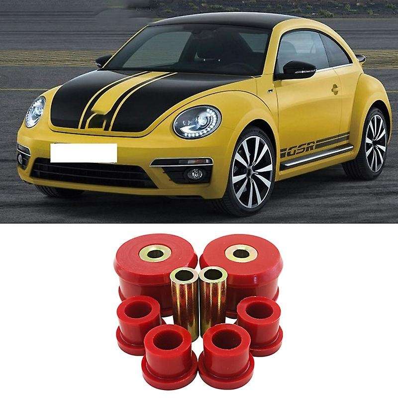 6Pcs Car Front Control Arm Bushing Kit for 98-06 / Golf 85-06 / 85-06 Red