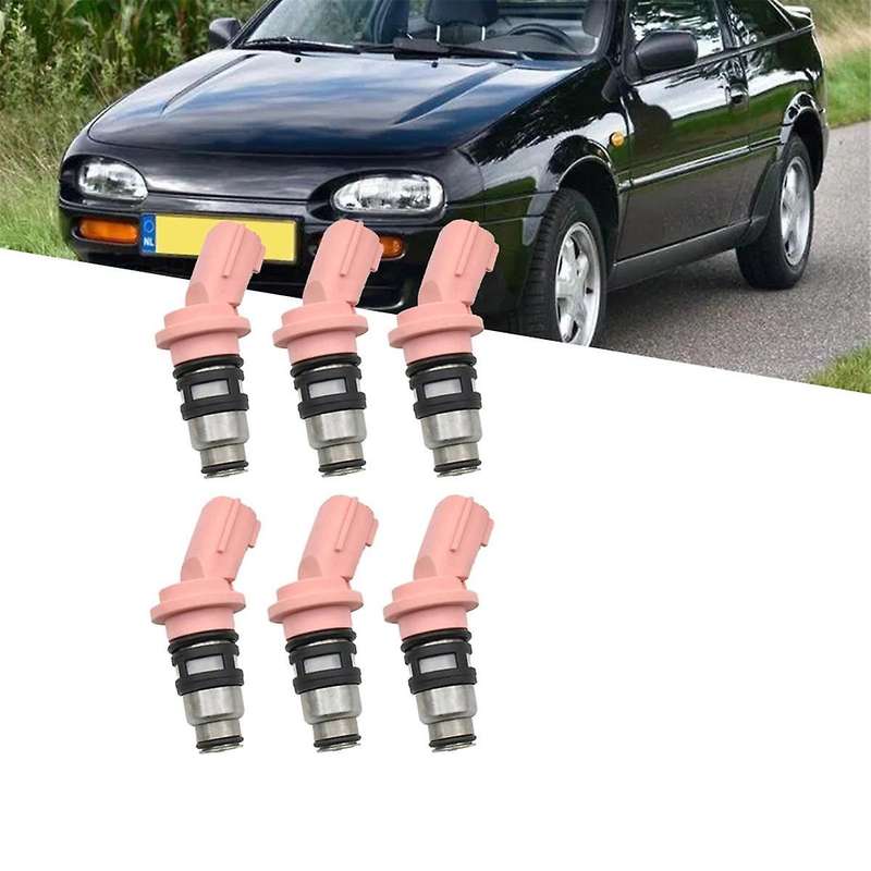 6Pcs Car Fuel Injectors Nozzle 16600-73C00 A46-H02 for Sylphy 100NX Almera Primera Sunny 1660073C00