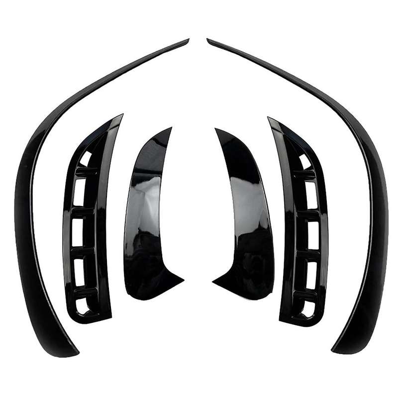 6pcs Car Front&rear Bumper Splitter Spoilers Trim for - W167 2020 Gloss Black