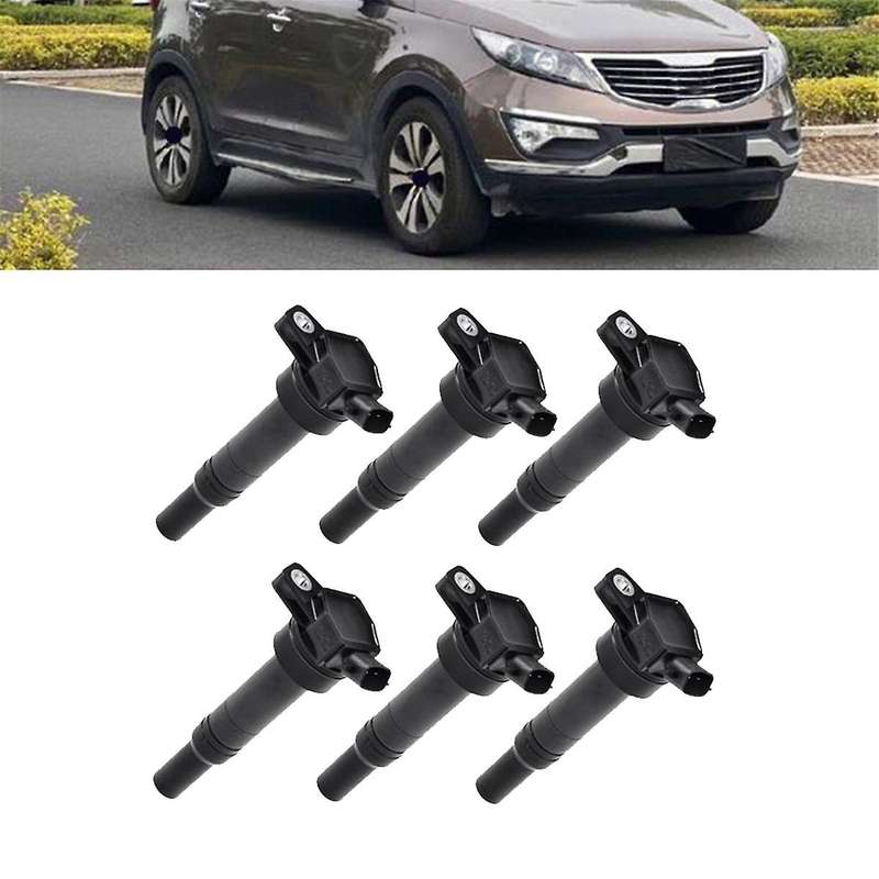 6Pcs Car Ignition Coil 27300-2E000 UF651 for Soul Forte 1.8L 2.0L 2011-2016 273002E000 5C1861