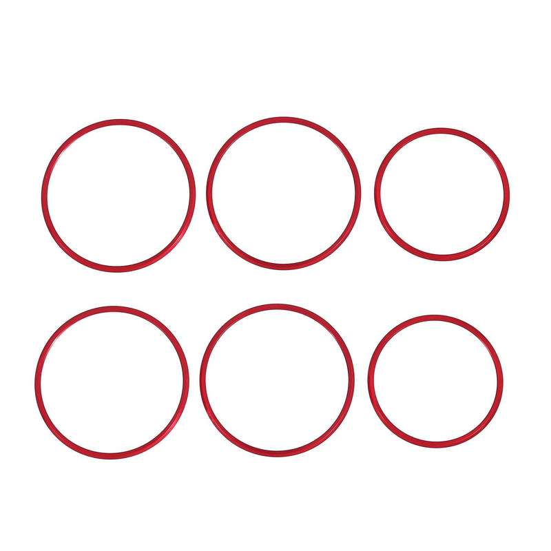 6Pcs Car Seat Adjustment Switch Knob Ring Cover Trim Red for GLA CLA Class W176 W117 W246 C117 A180