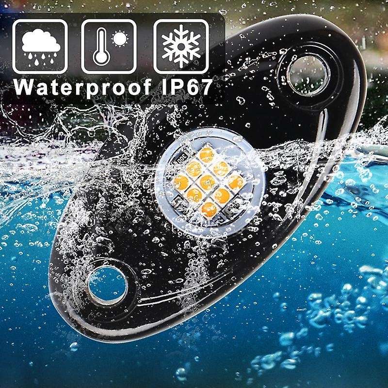 6Pcs Car Under Wheel Lights 800LM 9 LED Rock Light for Off-Road