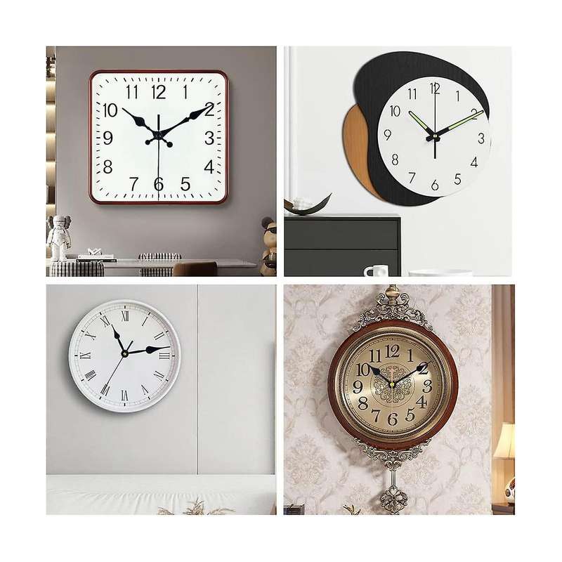 6pcs Clock Mechanism Replacement Kit with 7 Clock Hands Operated for Clock Repair Diy Clock Repair M