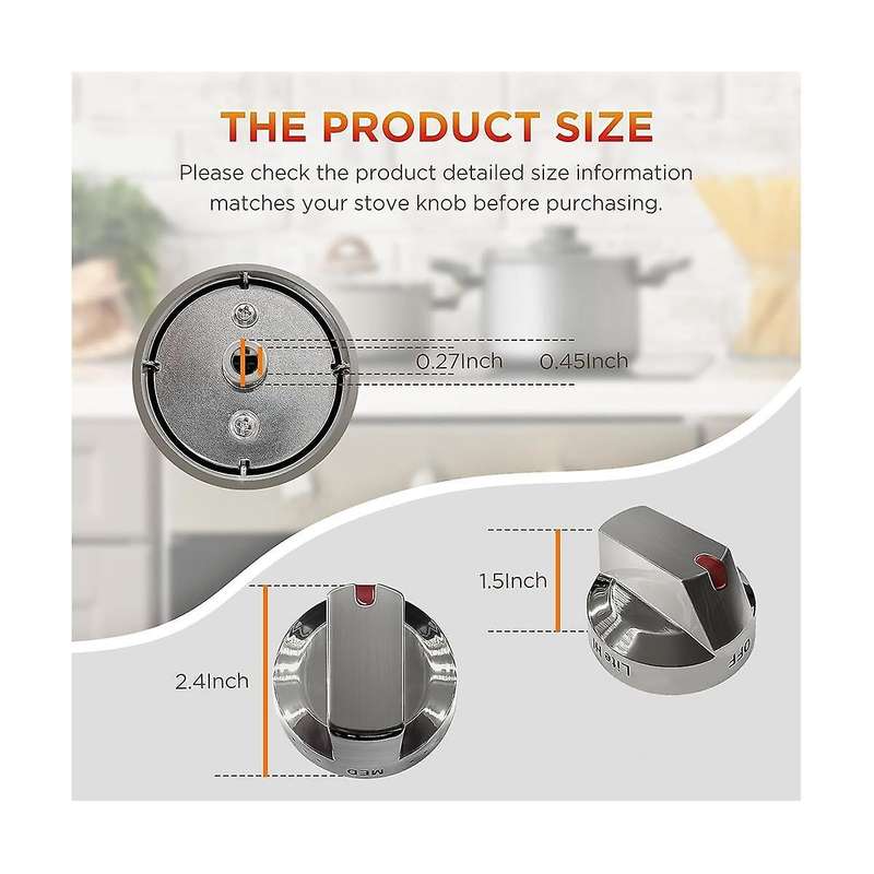 6pcs Dg64-00473a Ultra Durable Control Knobs Replacement Stove Burner Oven,stove Knobs Gas Range