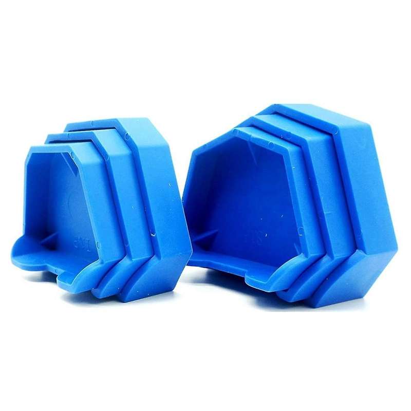 6PCS Dental Model Base Former Impression Trays Base Set for Lab Plaster Model Cast Trimming