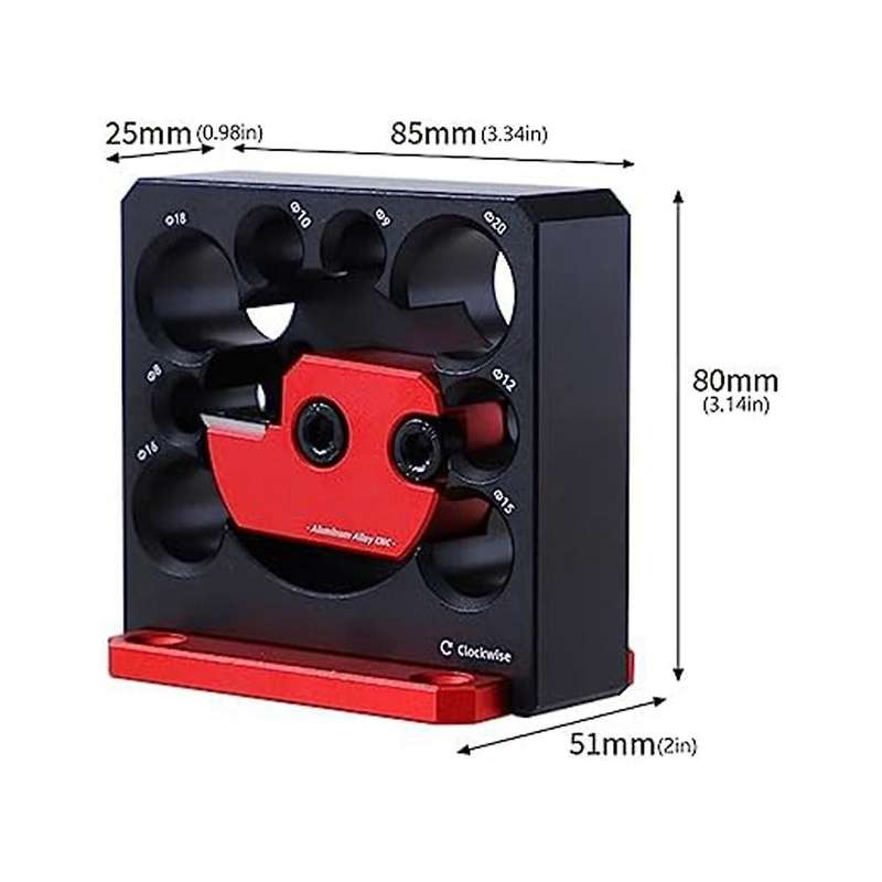 6pcs Dowel Maker Jig Kit,metric 8mm to 20mm Adjustable Dowel Maker,with Carbide Blade,for Wooden Rod