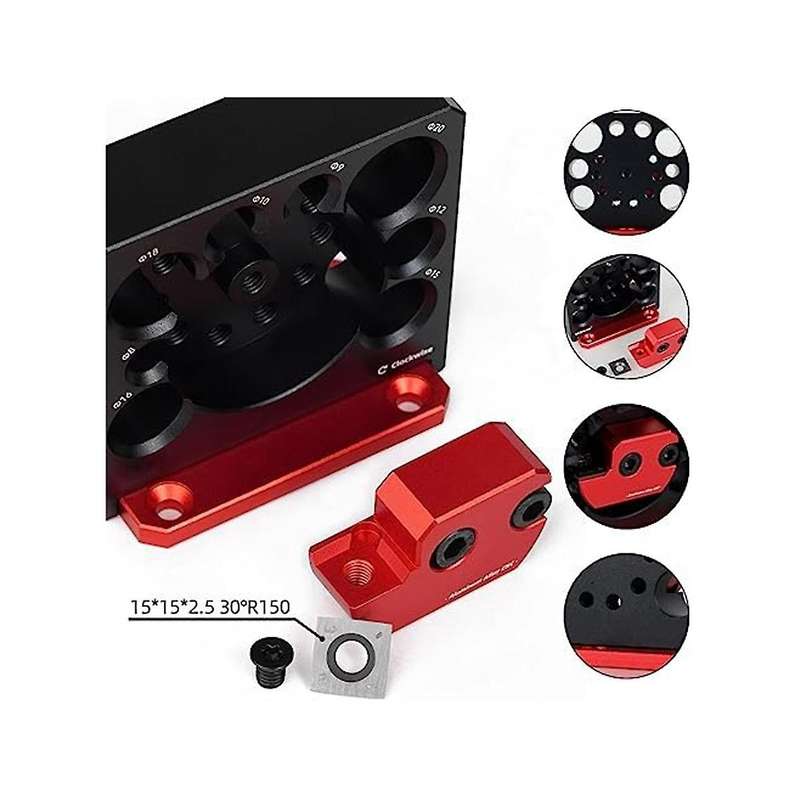 6pcs Dowel Maker Jig Kit,metric 8mm to 20mm Adjustable Dowel Maker,with Carbide Blade,for Wooden Rod