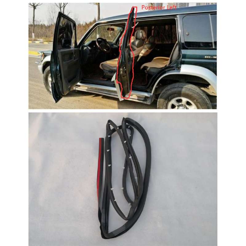 6PCS Door Rubber Seal Doorpost Rubber Strip for Montero V31W V43W MR120675 MR120676 MR120677 MB66933