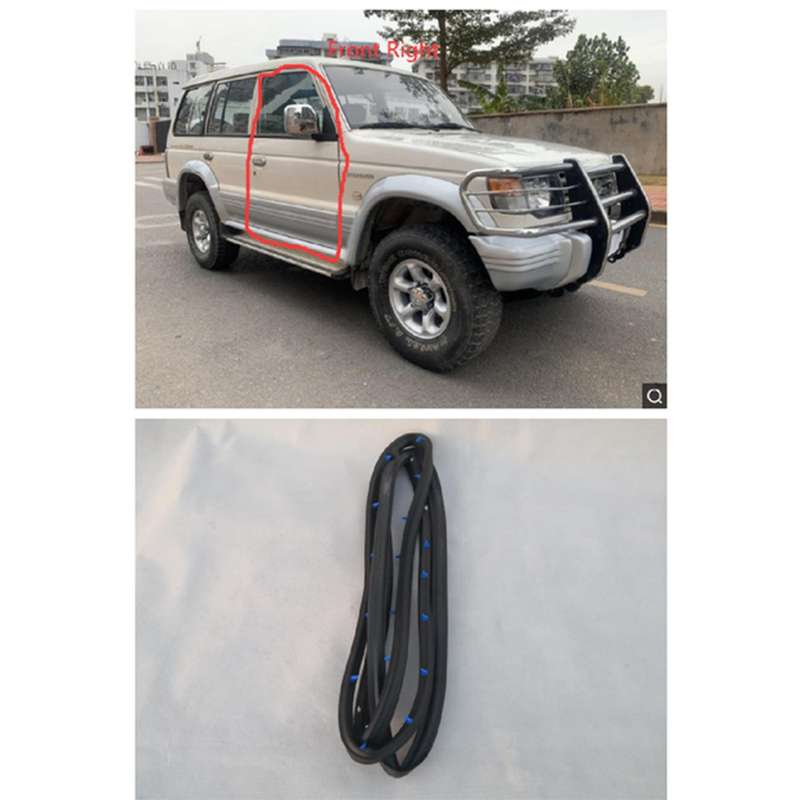 6PCS Door Rubber Seal Doorpost Rubber Strip for Montero V31W V43W MR120675 MR120676 MR120677 MB66933