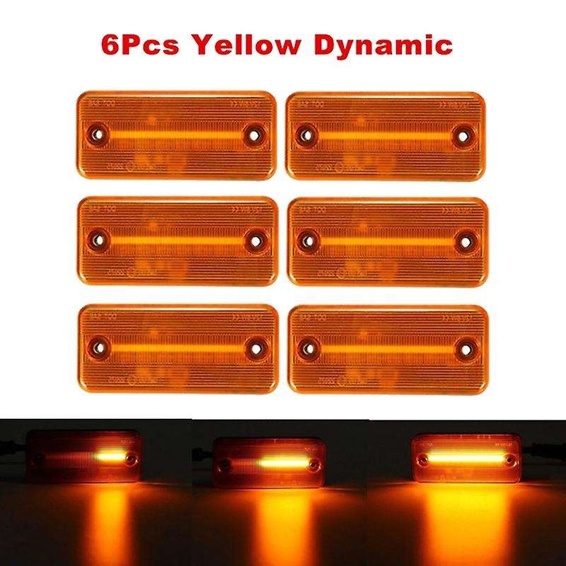 6Pcs Dynamic Car LED Side Marker Light Turn Signal for Ducato Boxer Truck