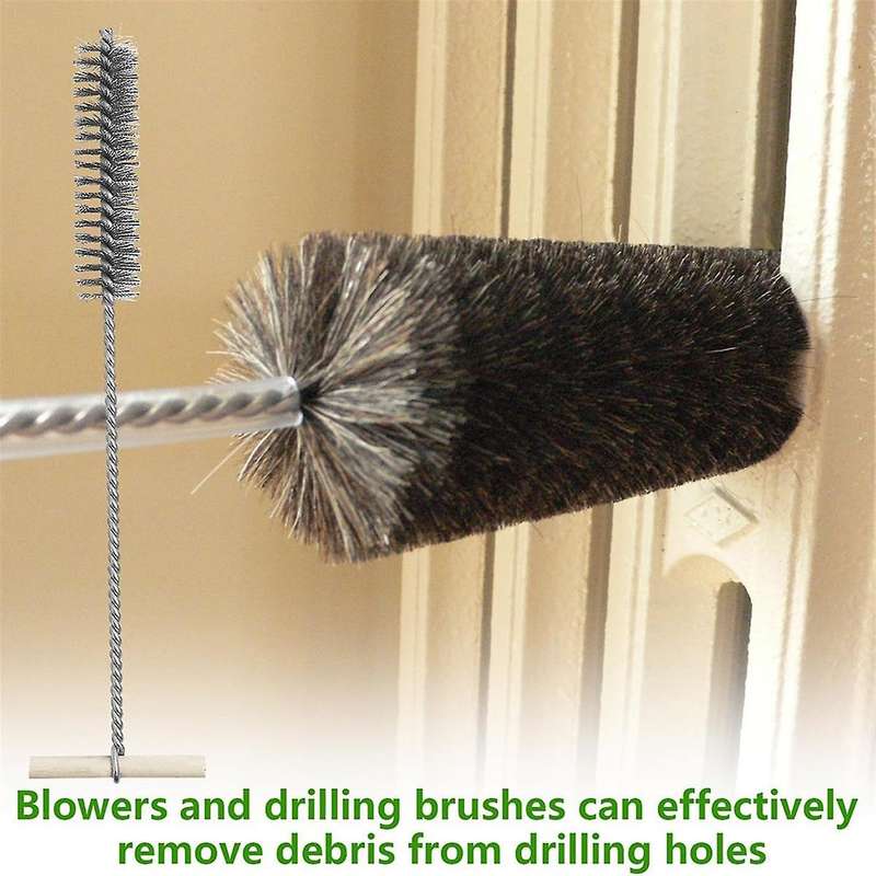 6pcs Drill Hole Brush Set,8/12/16/20/25/30mm Stainless Steel Hole Brush,cleaning Brush,for Efficient