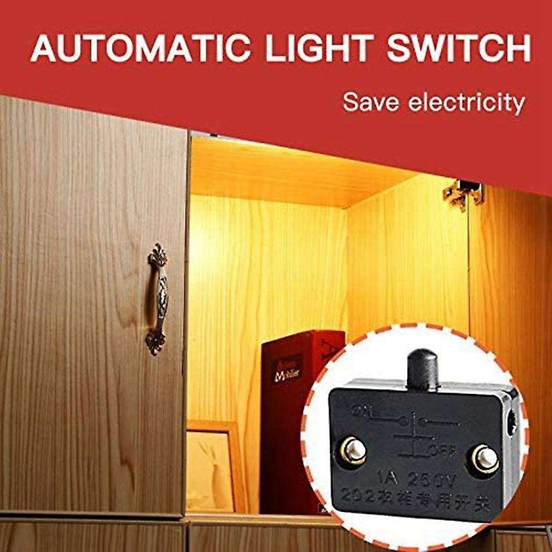 6Pcs Door Led Switch for Closet Light,Normally Closed Cabinet Electrical Lamp Switches,for Closet Pa
