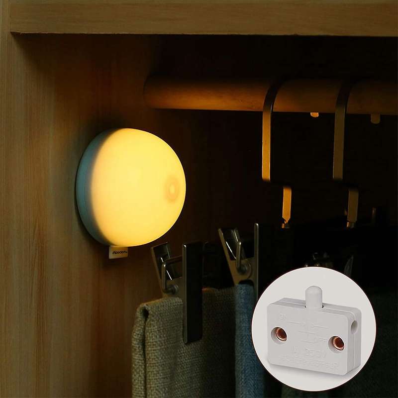 6Pcs Door Led Switch for Closet Light,Normally Closed Cabinet Electrical Lamp Switches,for Closet Pa