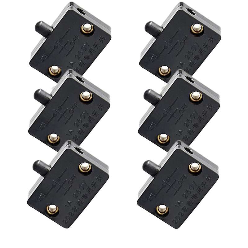 6Pcs Door Led Switch for Closet Light,Normally Closed Cabinet Electrical Lamp Switches,for Closet Pa