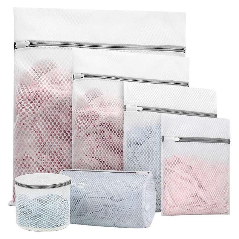 6Pcs Durable Honeycomb Mesh (6 Different Sizes) Honeycomb Net Laundry Bag