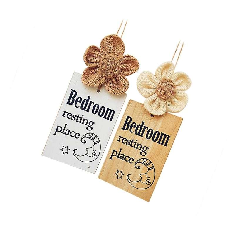 6PCS Door Plate for Baby Door Wall Hanging Decorations Baby Sleeping Sign Wood Bedroom Door Plate Ho
