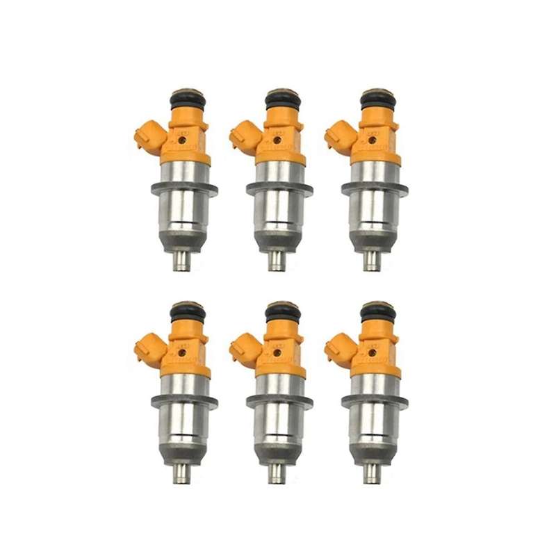 6pcs E7t25080 1465a011 Mr560555 Fuel Injector for - Pejero Outboard - Hpdi 200 250 300 - 03