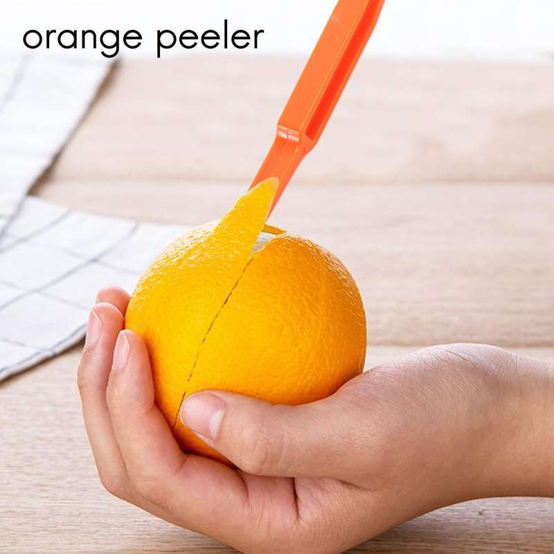 6PCS Easy Orange Citrus Peeler in Orange Color Kitchen Tool