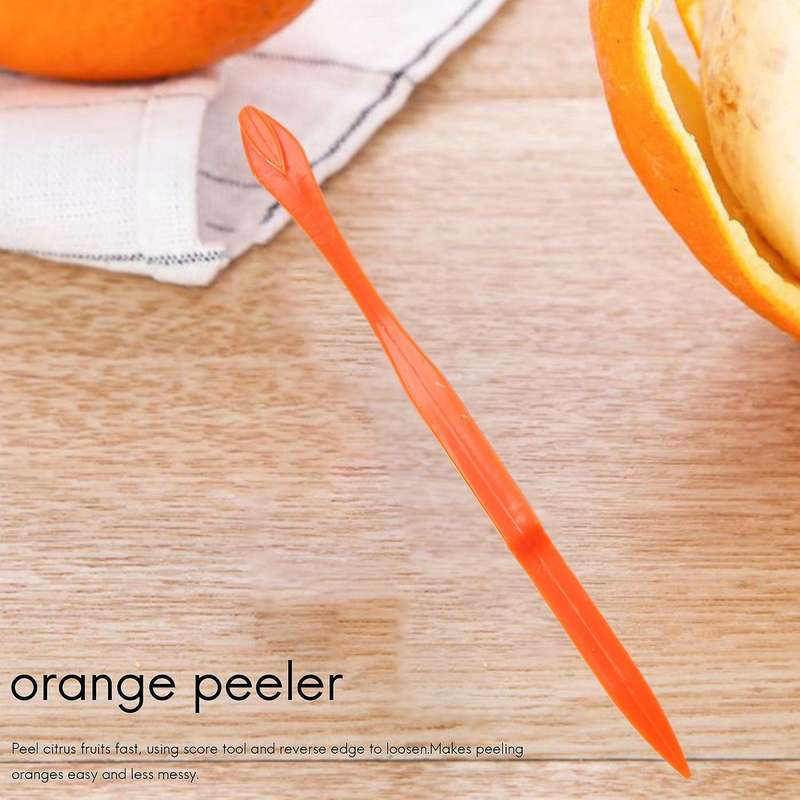 6PCS Easy Orange Citrus Peeler in Orange Color Kitchen Tool