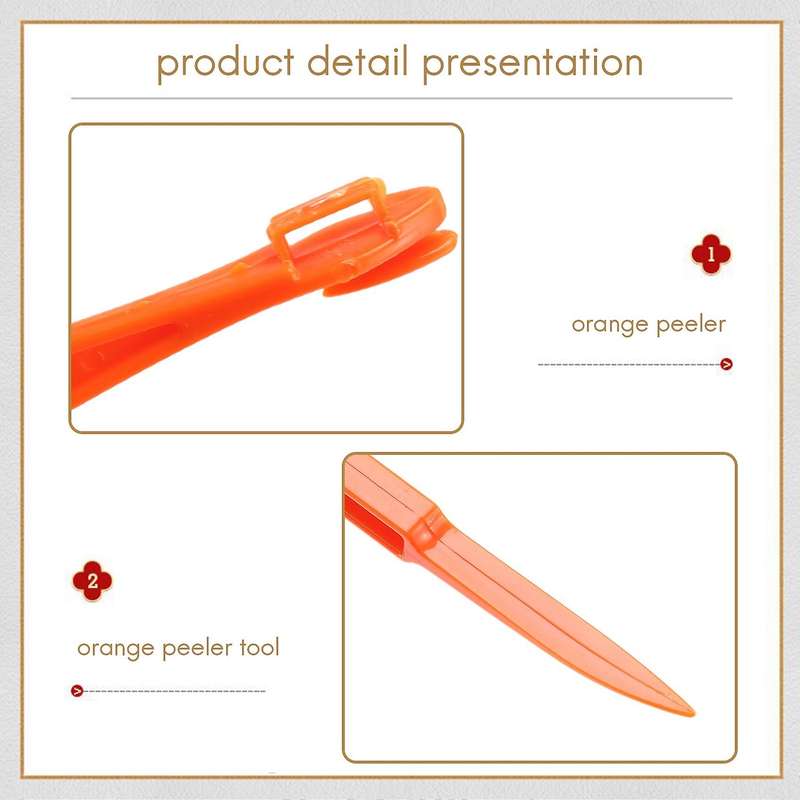 6PCS Easy Orange Citrus Peeler in Orange Color Kitchen Tool