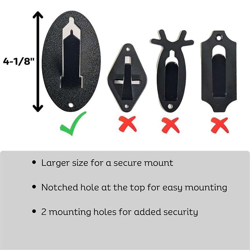 6PCS Easy European Mount Skull Hanger with American Steel - Whitetail Deer Skull Hook Mounting Syste
