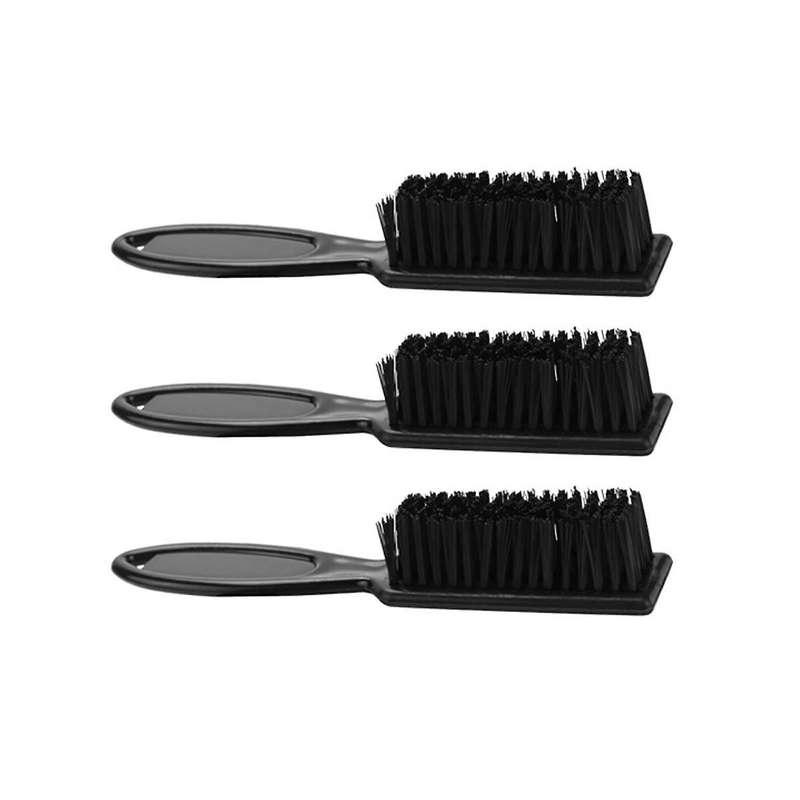 6Pcs Fade Brush Comb Scissors Cleaning Brush Barber Shop Skin Fade Vintage Oil Head Shape Carving Cl