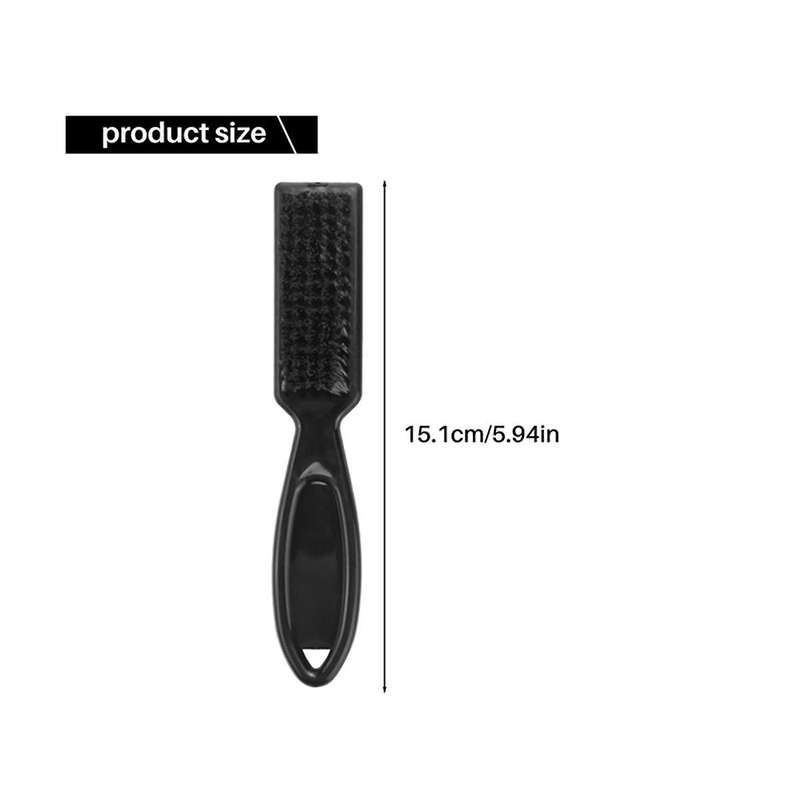 6Pcs Fade Brush Comb Scissors Cleaning Brush Barber Shop Skin Fade Vintage Oil Head Shape Carving Cl