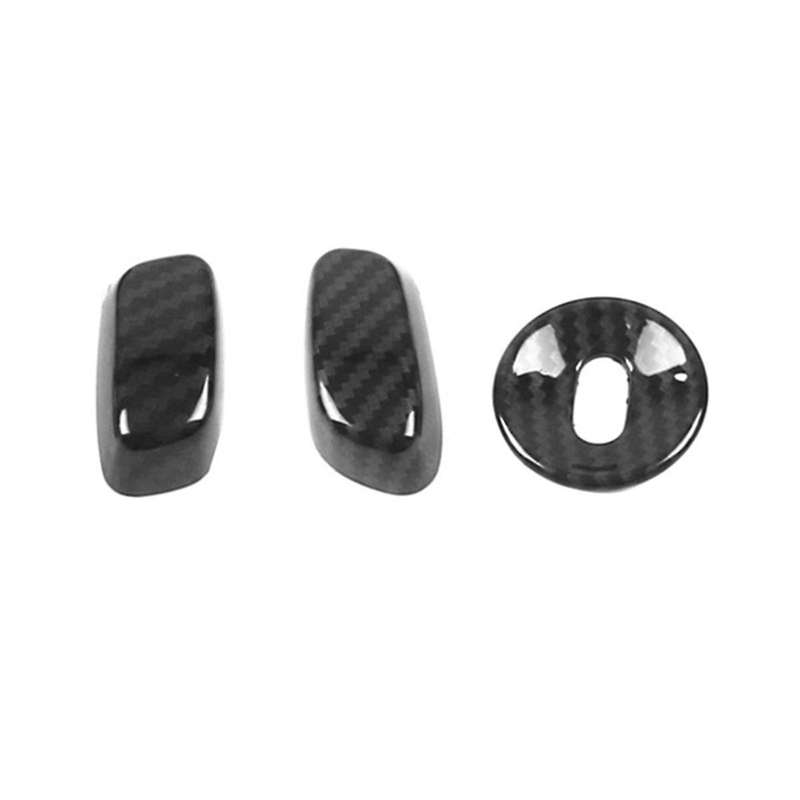6pcs for Ct4 2020 Car Carbon Fiber Adjustment Knob Button Cover Trims