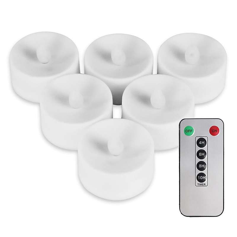 6pcs Flameless Candles Battery Operated Led Tea Lights Candles Led Candles with 6-key Timer Remote