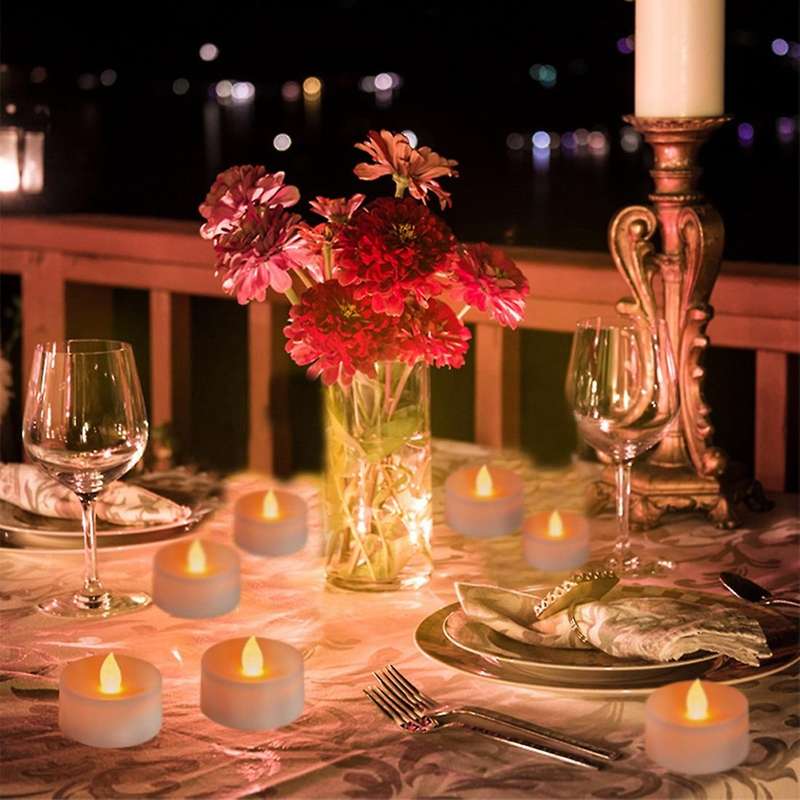 6pcs Flameless Candles Battery Operated Led Tea Lights Candles Led Candles with 6-key Timer Remote