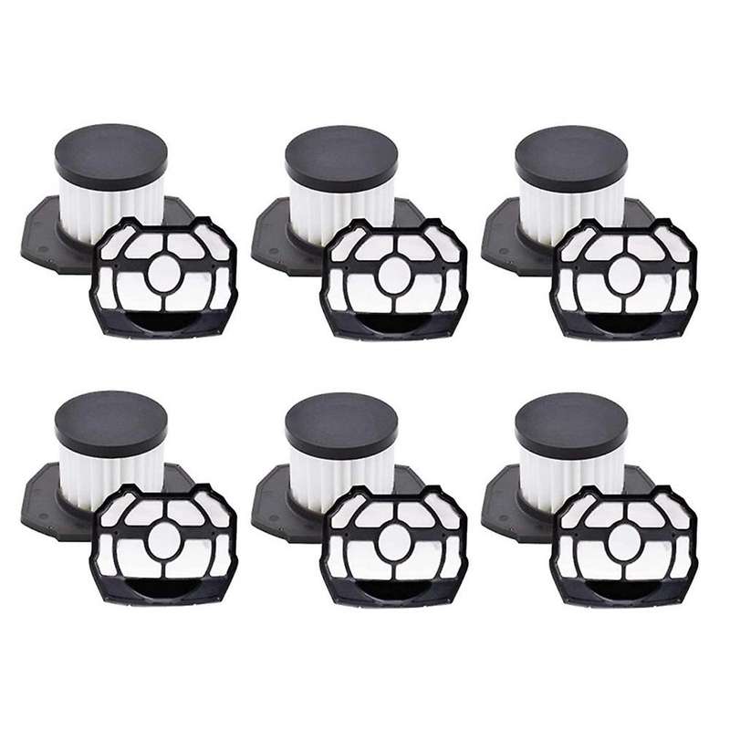 6Pcs Filter and 6 Pcs Pre-Screen Replacement Parts for 313282002 18-Volt Pillar Vacuum Cleaner Air F