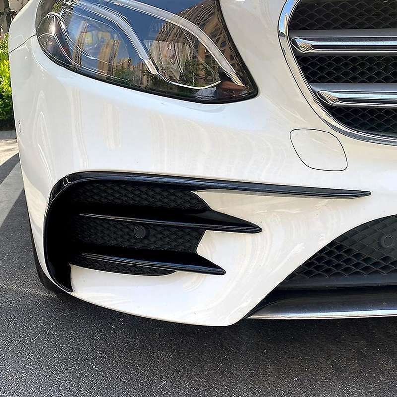 6Pcs Front Bumper Fog Lamp Eyebrow Grille Cover Trim Spoiler for E Class W213 E200 E260 E300 2016-20