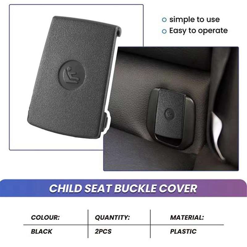 6Pcs for F20 F30 F31 E84 E87 3-Series Rear Child Seat Anchor ISOFIX Cover 52207319686