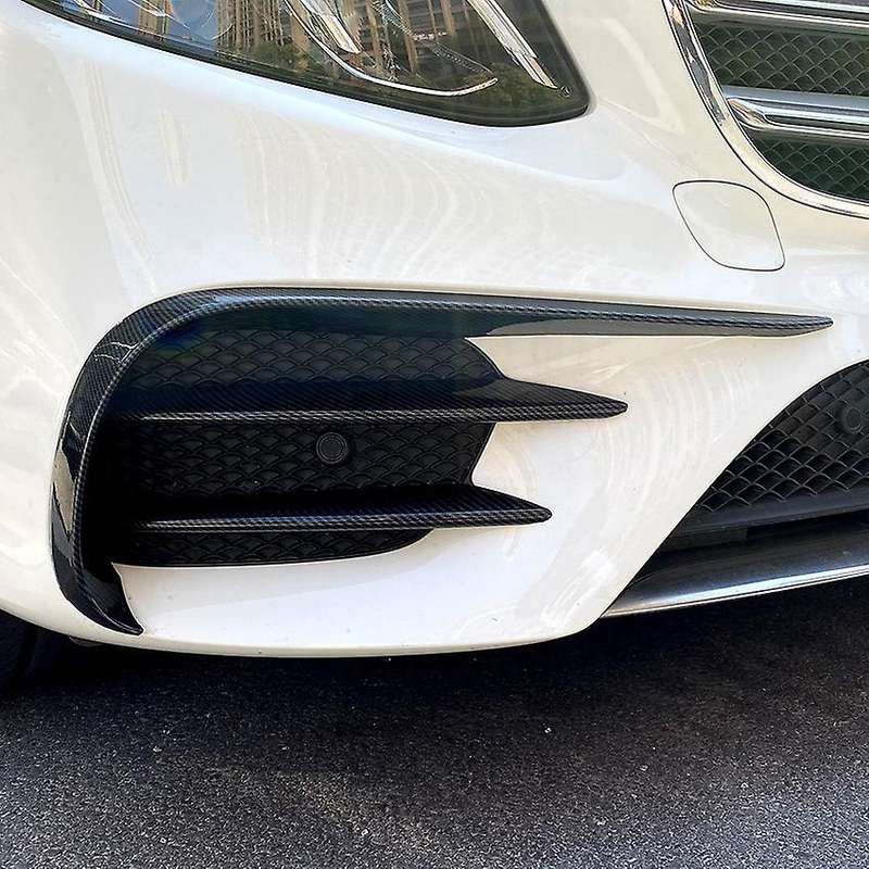 6Pcs Front Bumper Fog Lamp Eyebrow Grille Cover Trim Spoiler for E Class W213 E200 E260 E300 2016-20